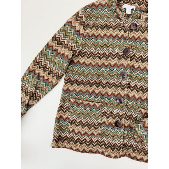 vintaged charter club button down cardigan - size small - Picture 4 of 5